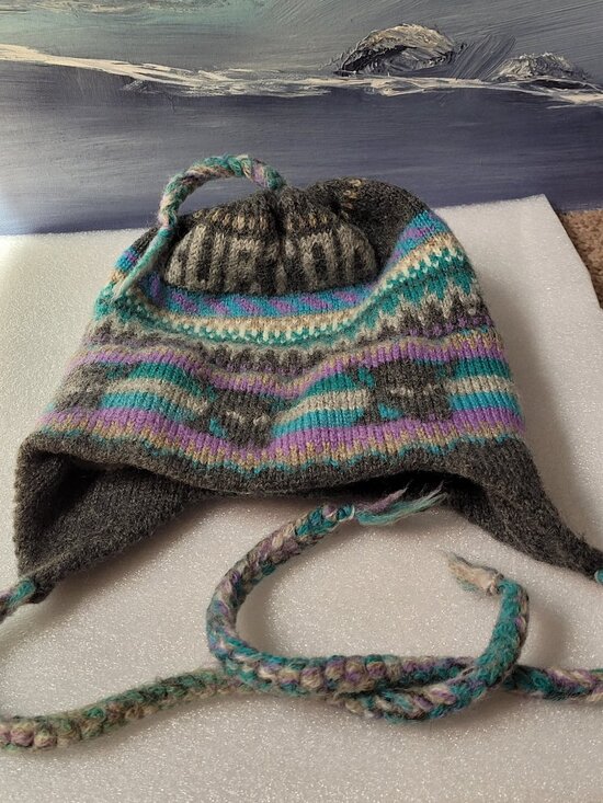 RARE! 1991 Burton wool earflap hat XS main image 4